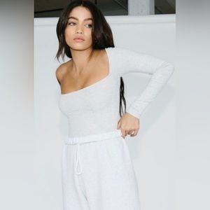 JOAH BROWN Long Sleeve Square Neck